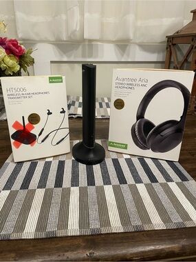 Aria Stereo Wireless ANC Headphones — Black
